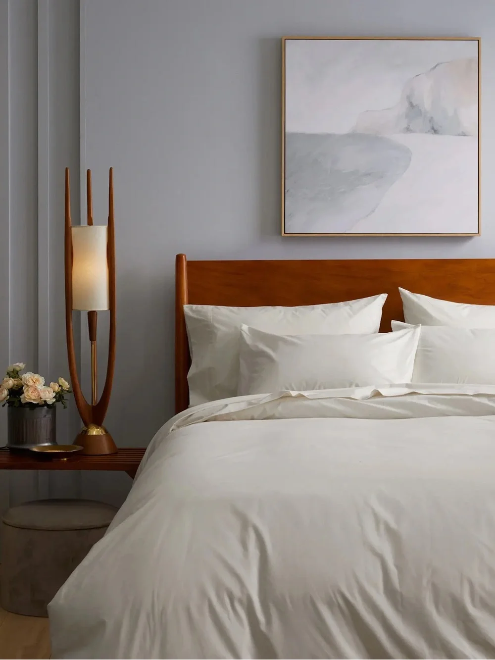 Quince Organic Crisp Percale Duvet Cover Set - King